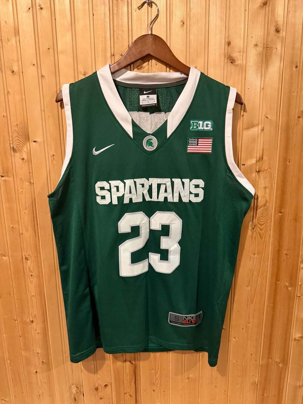Nike Elite Michigan State Spartans Draymond Green #23 College Basketball Jersey
